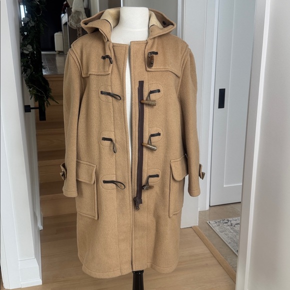 Vintage Gloverall Original Camel Wool Duffle Hooded Toggle Coat US 18 L/XL - Picture 6 of 15
